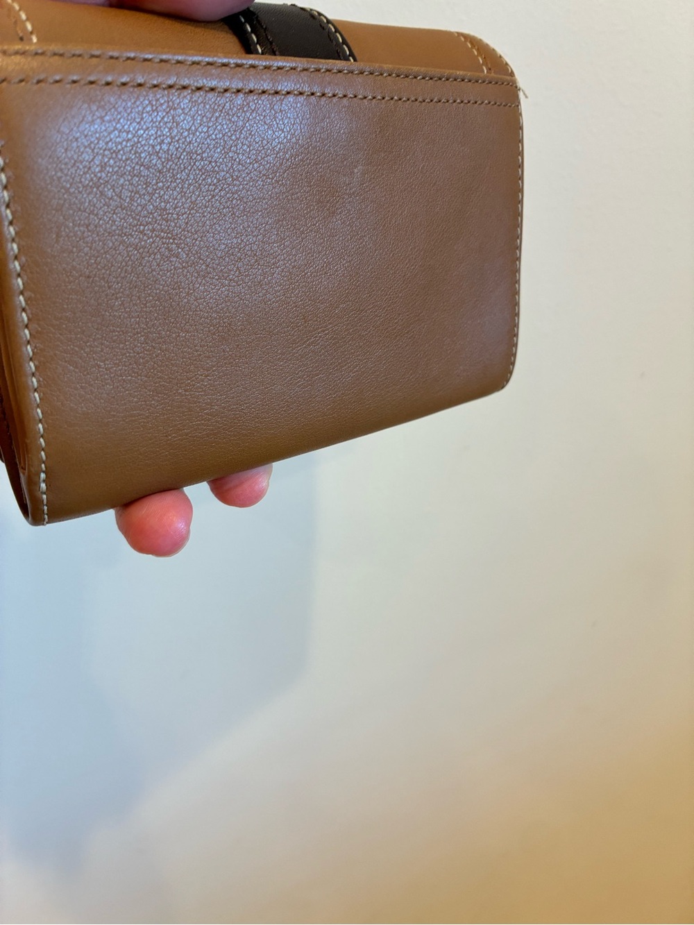 Coach Brown/Tan Leather Buckle Wallet Clutch Y2K Vintage Soho - Picture 5 of 12